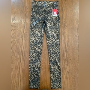 NWT Spanx Leopard Faux Leather Legging (size small)